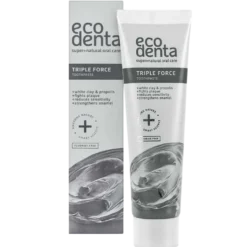 Ecodenta Triple Force - Kolmivaikutteinen Hammastahna 100 ml - Fluoriton