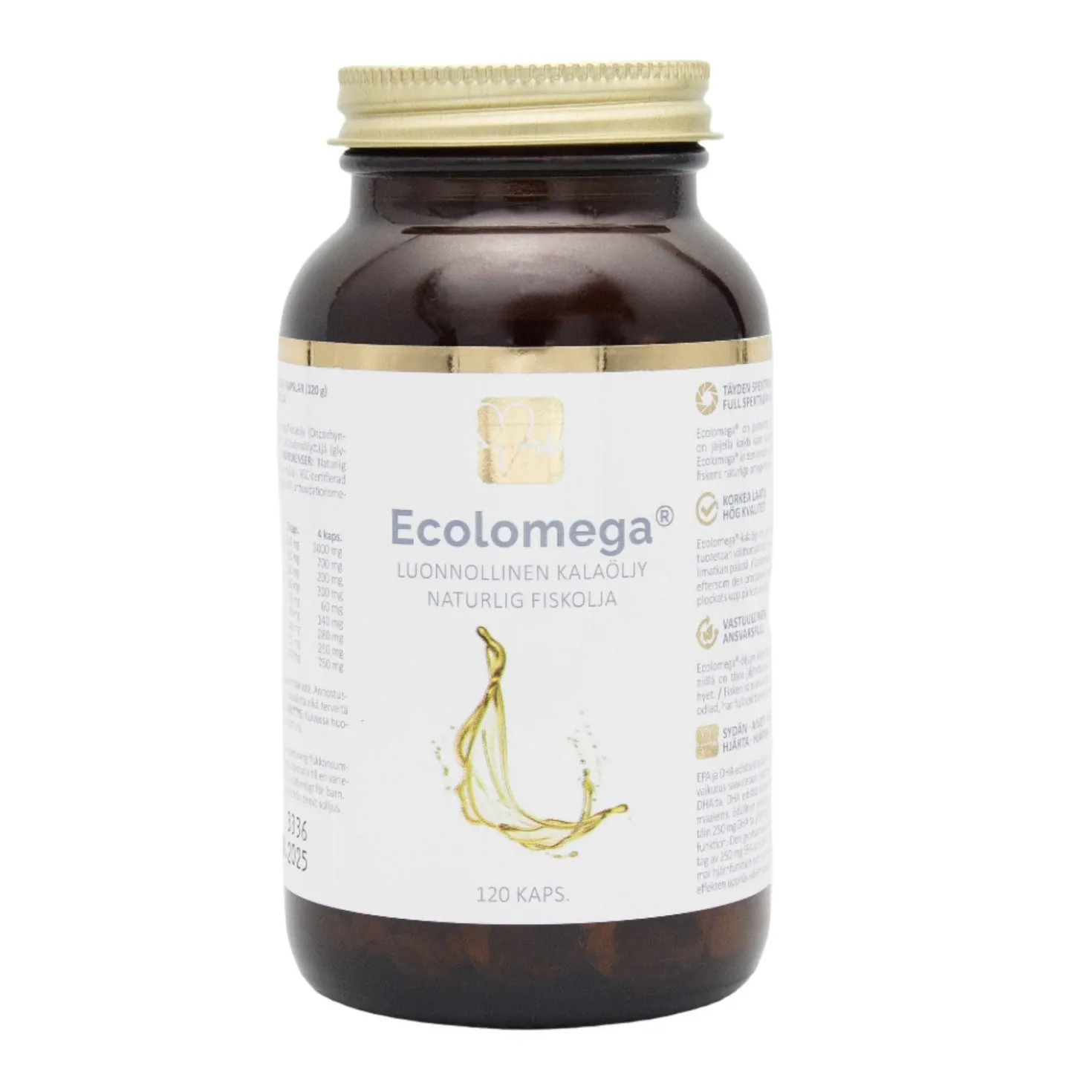 Ecolomega kalaöljykapseli 120 kaps.