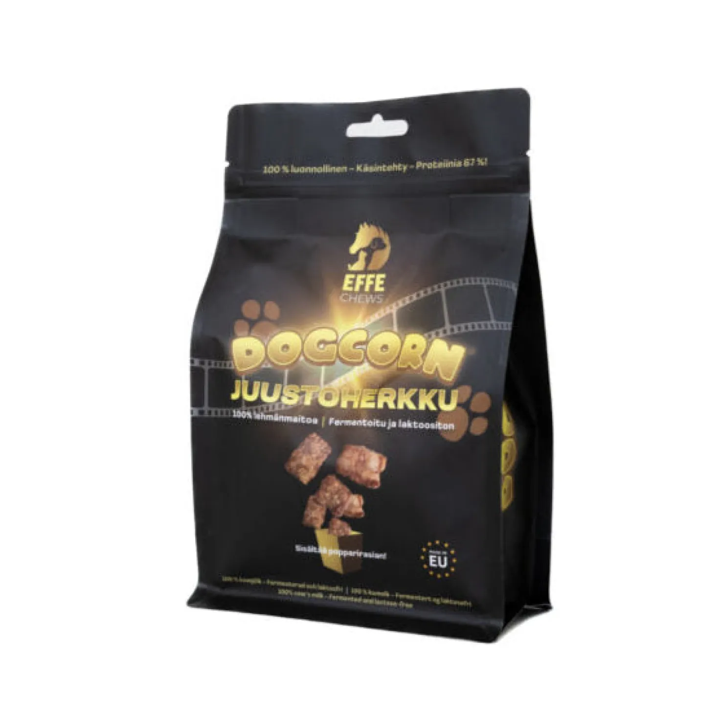 Effe Chews Dogcorn Juustoherkku 100 g - poistuu