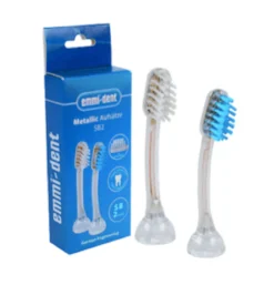 emmi®-dent E2 Ultraäänivaihtopäät Metallic ultraäänihammasharjaan aikuisille 2 kpl