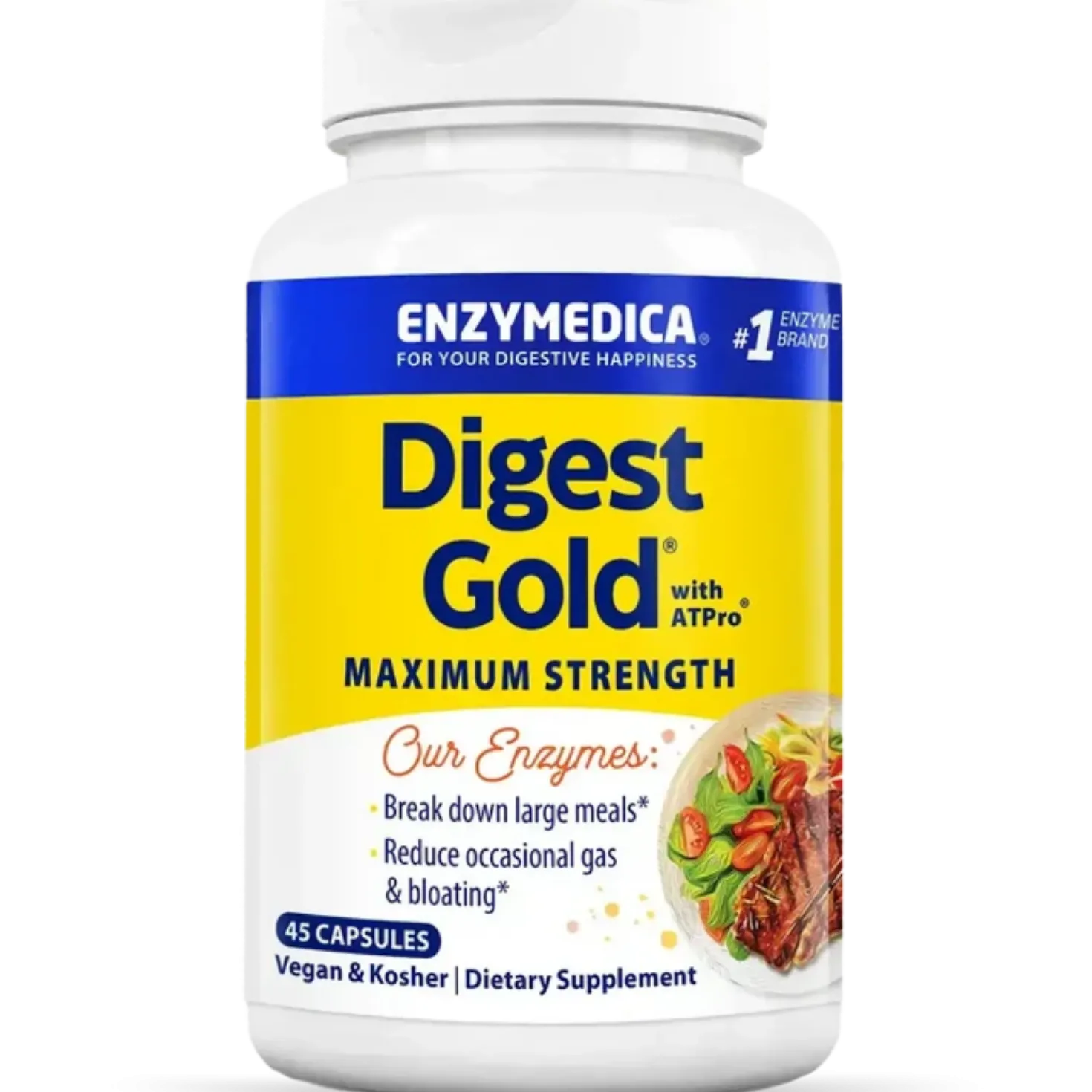 Enzymedica Digest Gold - Ruoansulatusentsyymi 45 kaps.