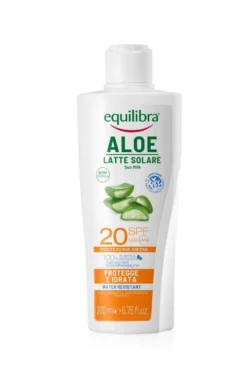 Equilibra Aloe Latte Solare Sun Milk SPF20 - Aurinkovoide 200 ml - poistuu