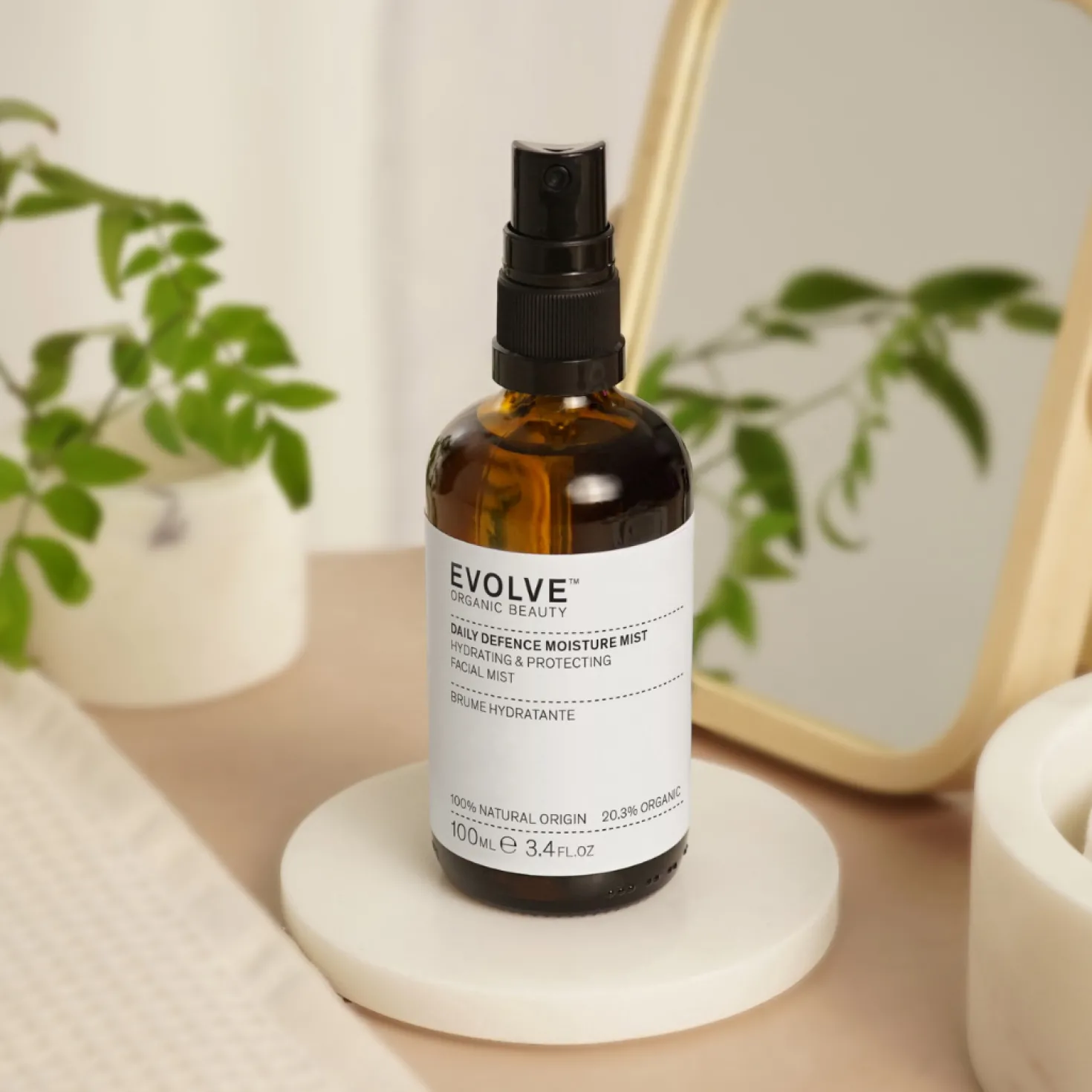Evolve Organic Beauty Daily Defence Moisture Mist - Kasvosuihke 100 ml
