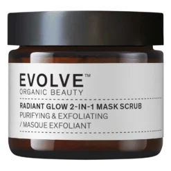Evolve Organic Beauty Radiant Glow 2-in-1 Mask Scrub - Kasvonaamio 60 ml