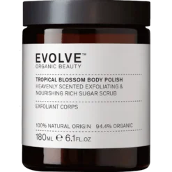 Evolve Organic Beauty Tropical Blossom Body Polish - Vartalokuorinta 180 ml - poistuu