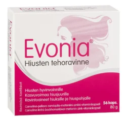 Evonia Hiusten tehoravinne 56 kaps.