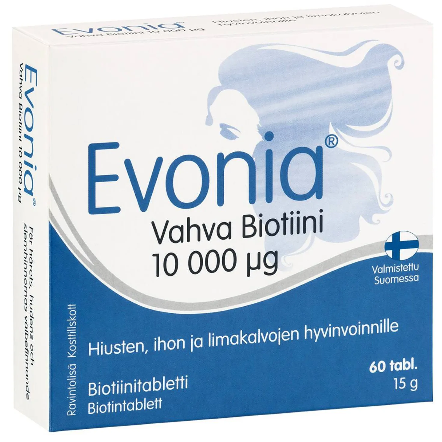 Evonia Vahva Biotiini 10 000 µg 60 tabl.