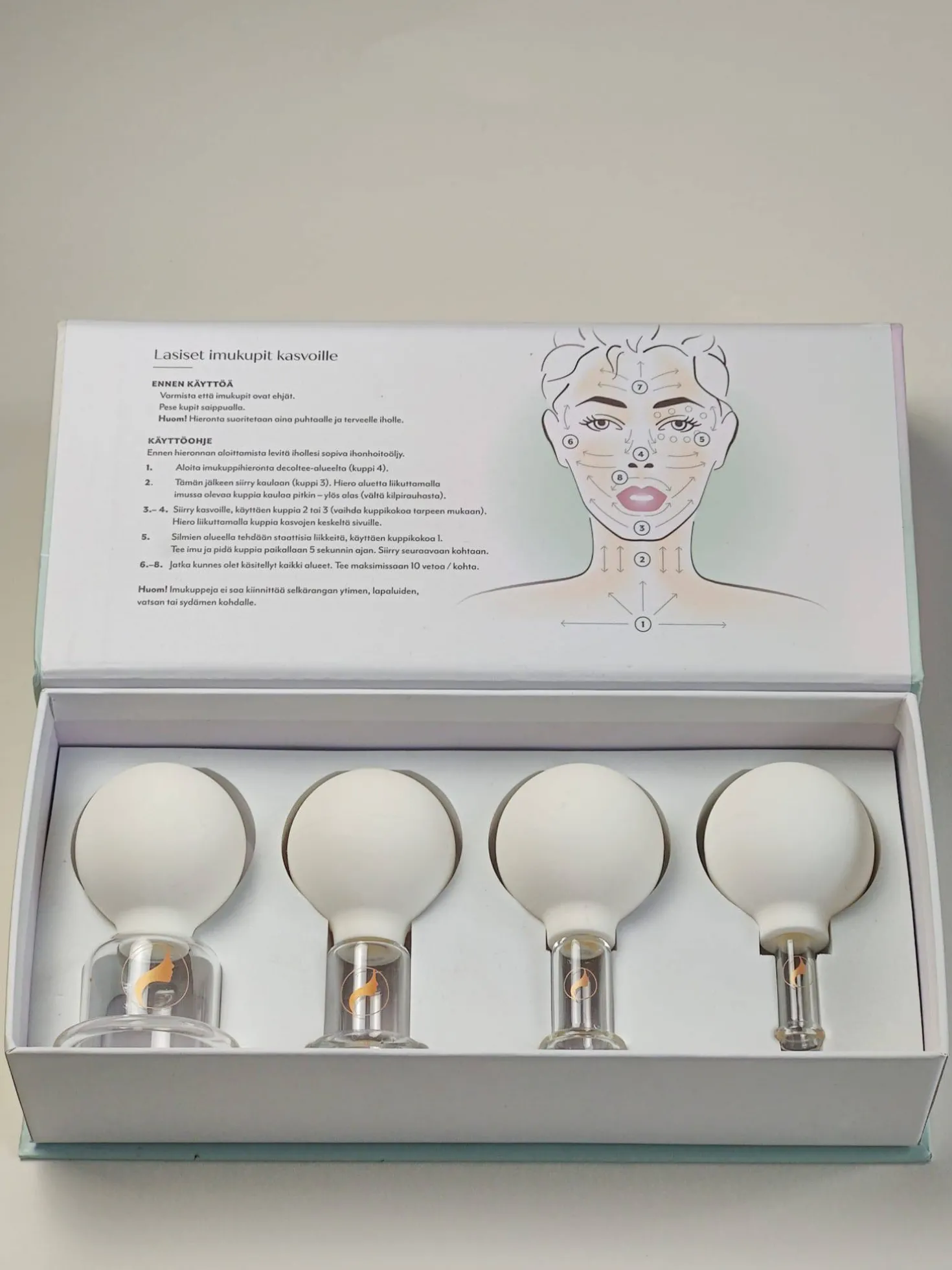Faceimage Facial Cupping - Kasvojen imukupit 4 kokoa