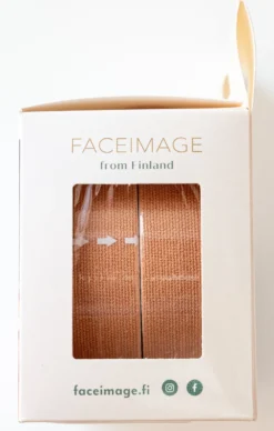 Faceimage Kinesioteippi Kasvoille Regular 2 x 2,5 cm x 5 m - Beige
