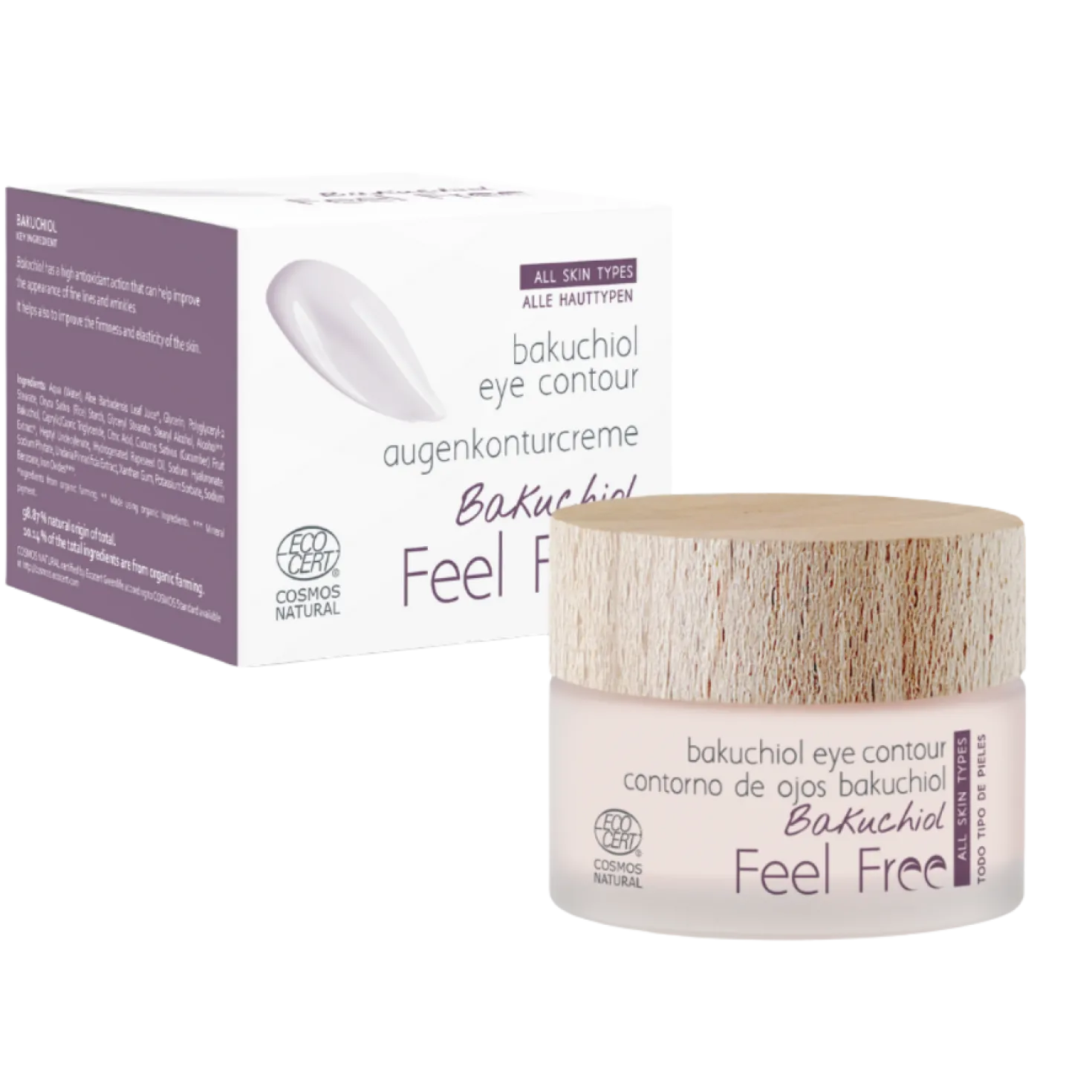 Feel Free Plant Genius Bakuchiol Eye Cream - Silmänympärysvoide 30 ml
