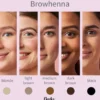 Fleeky Browhenna Kit Mini - Kulmien Kestoväri Light Brown