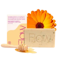 Flow Marigold & Honey Shampoo Soap Bar - Kehäkukka shampoo 120 g - erä