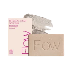 Flow Rhassoul & Salt Soap Bar - Saippua hiuksille ja vartalolle 120 g - erä