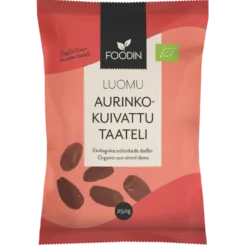 Foodin Aurinkokuivattu Taateli, Luomu 250 g