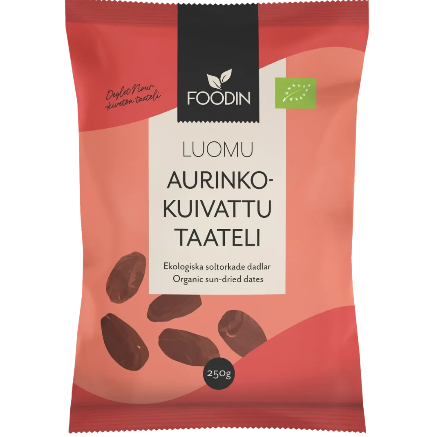Foodin Aurinkokuivattu Taateli, Luomu 250 g