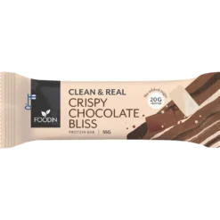 Foodin Clean & Real Protein Bar Crispy Chocolate Bliss - Proteiinipatukka 55 g - päiväys 11/2026