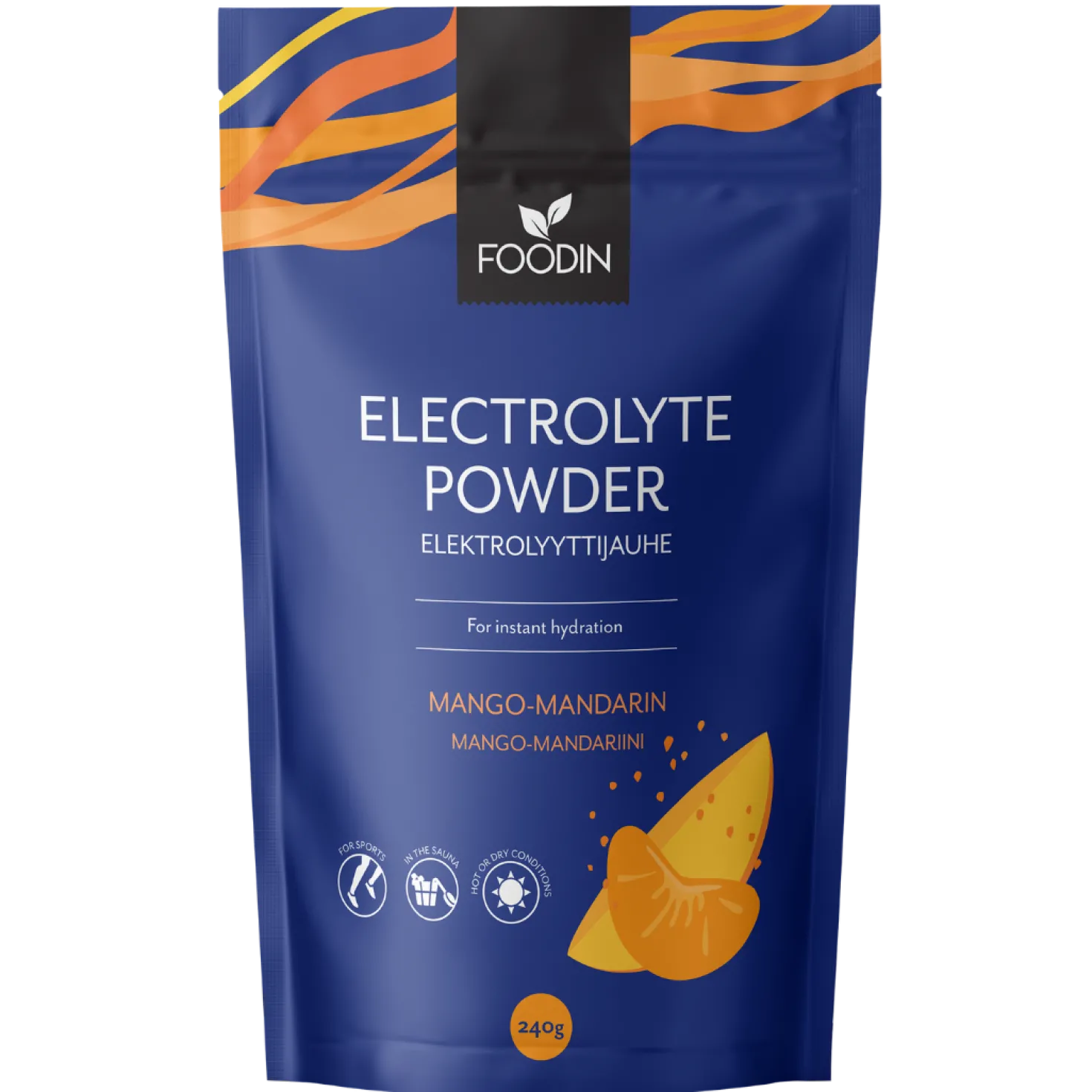 Foodin Elektrolyyttijauhe Mango-Mandariini 240 g