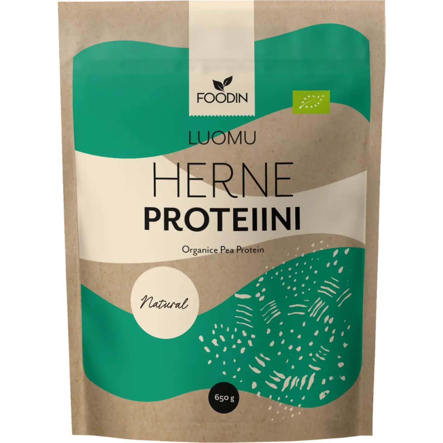 Foodin Herneproteiini Maustamaton Luomu 650 g