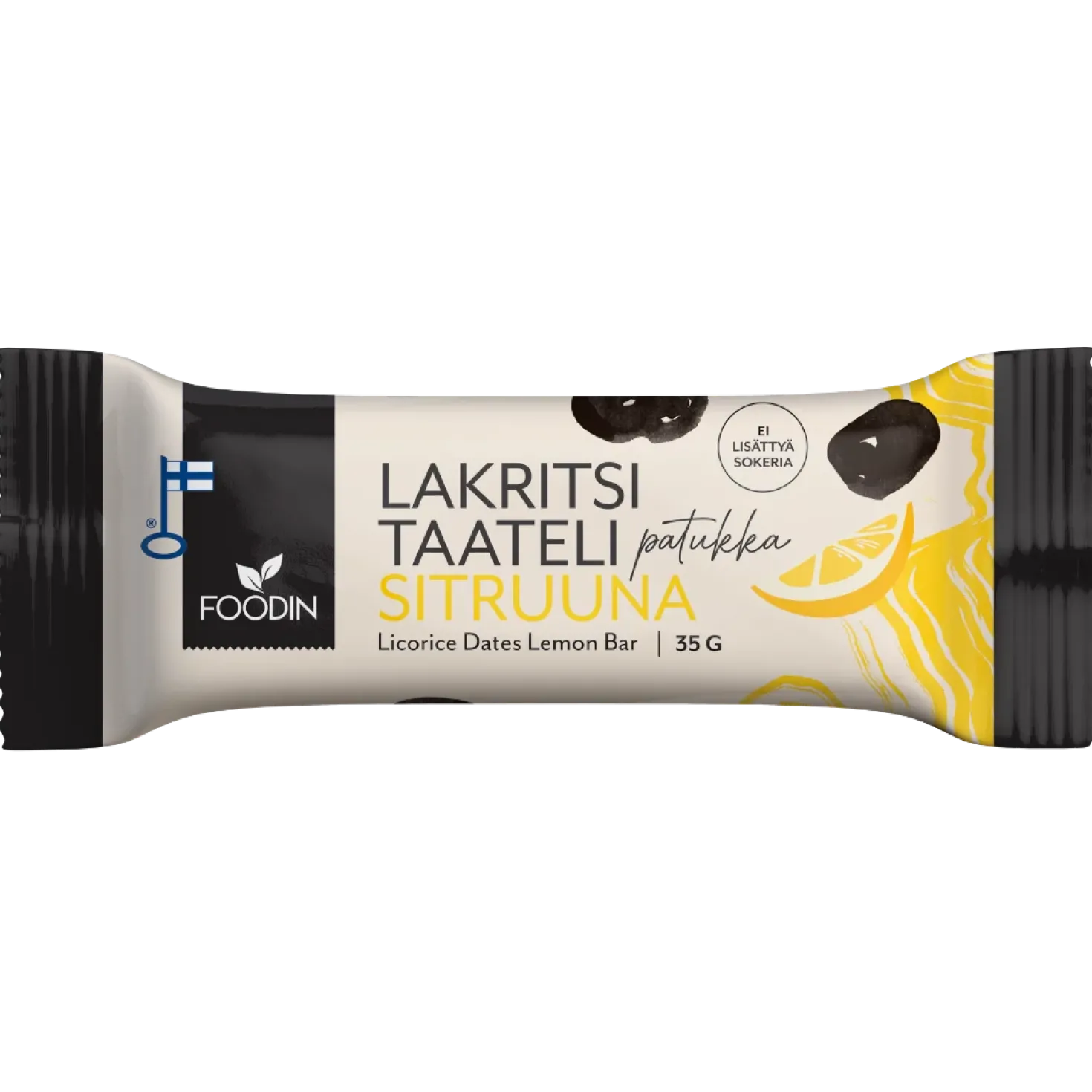 Foodin Lakritsitaatelipatukka Sitruuna 35 g