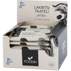 Foodin Lakritsitaatelipatukka 18 x 35 g TUKKUPAKKAUS