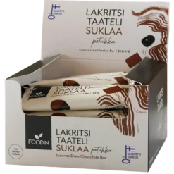 Foodin Laktritsitaatelipatukka Suklaa 18 x 35 g TUKKUPAKKAUS