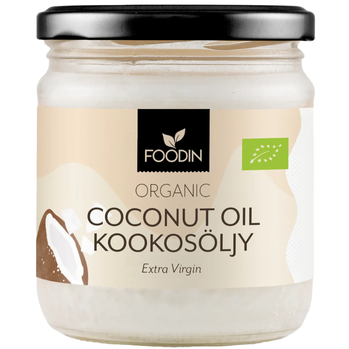 Foodin Neitsytkookosöljy Luomu 400 ml