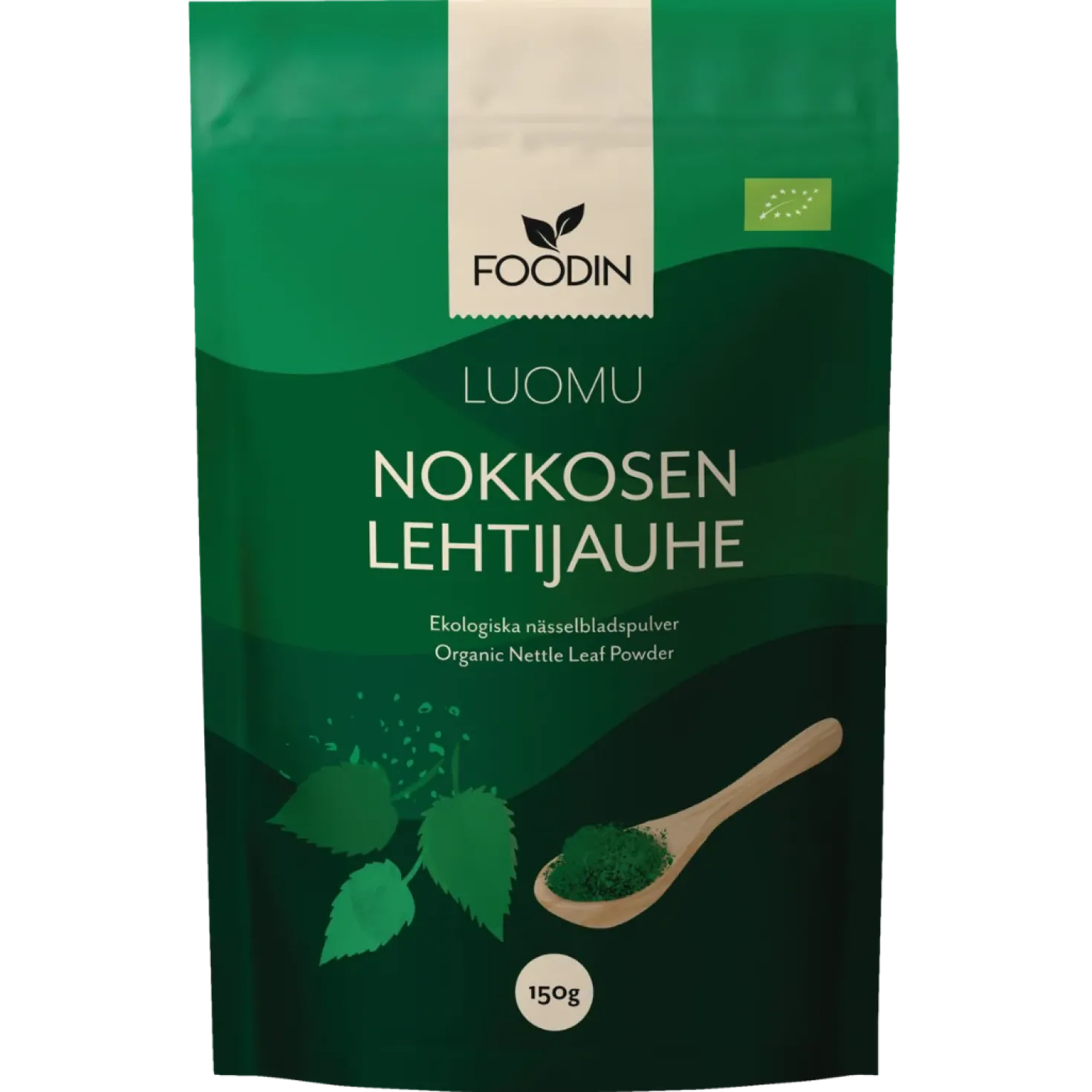 Foodin Nokkosen lehtijauhe 150 g - Luomu