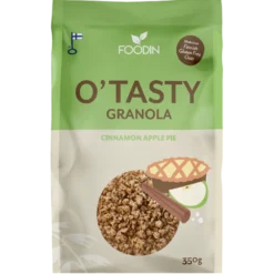 Foodin O'Tasty Granola Cinnamon Apple Pie - Kauragranola Omenapiirakka 350 g