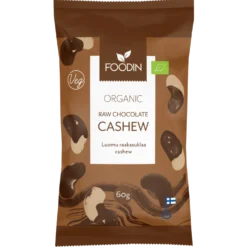 Foodin Raakasuklaa Cashew Luomu 60 g