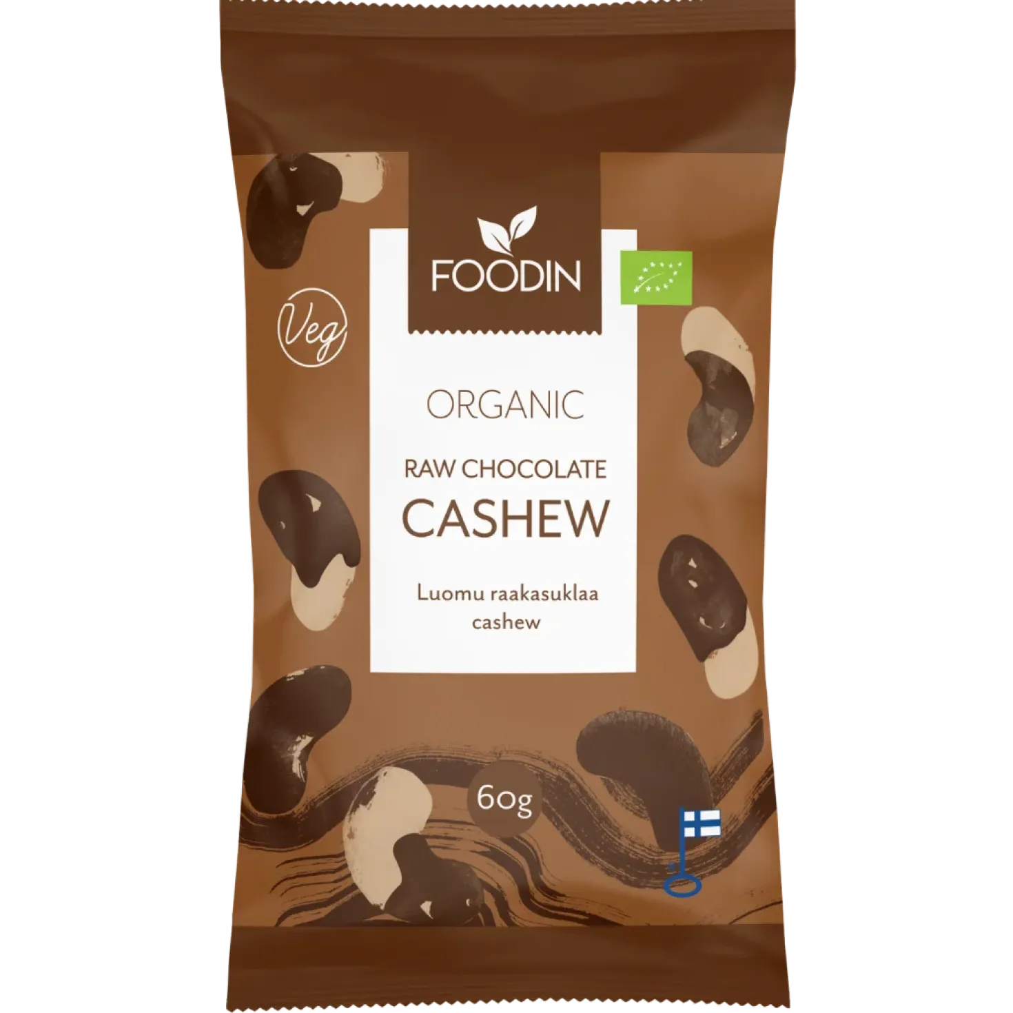 Foodin Raakasuklaa Cashew Luomu 60 g