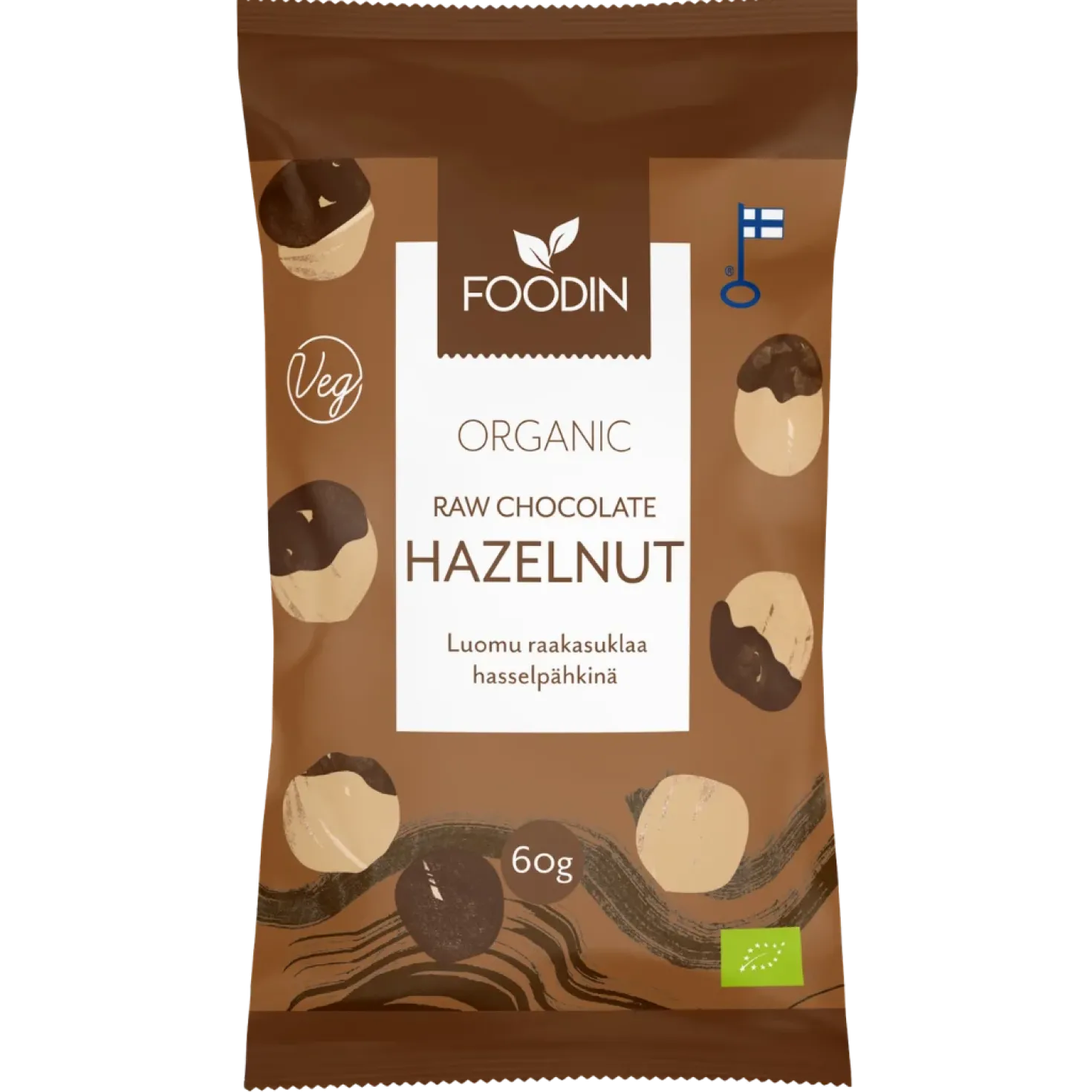 Foodin Raakasuklaa Hassel Luomu 60 g