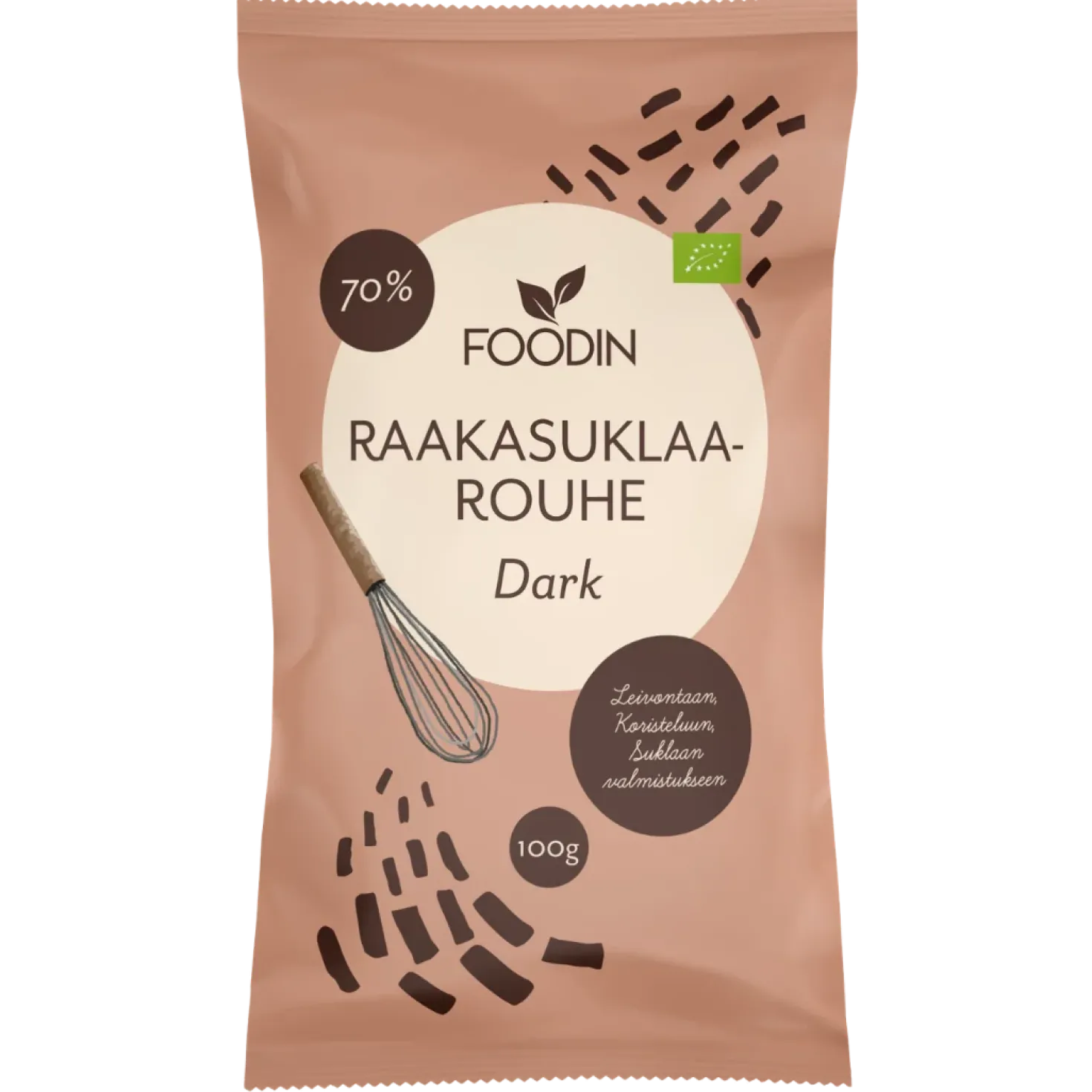 Foodin Raakasuklaarouhe Dark 100 g