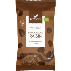 Foodin Raakasuklaa Rusina Luomu 80 g