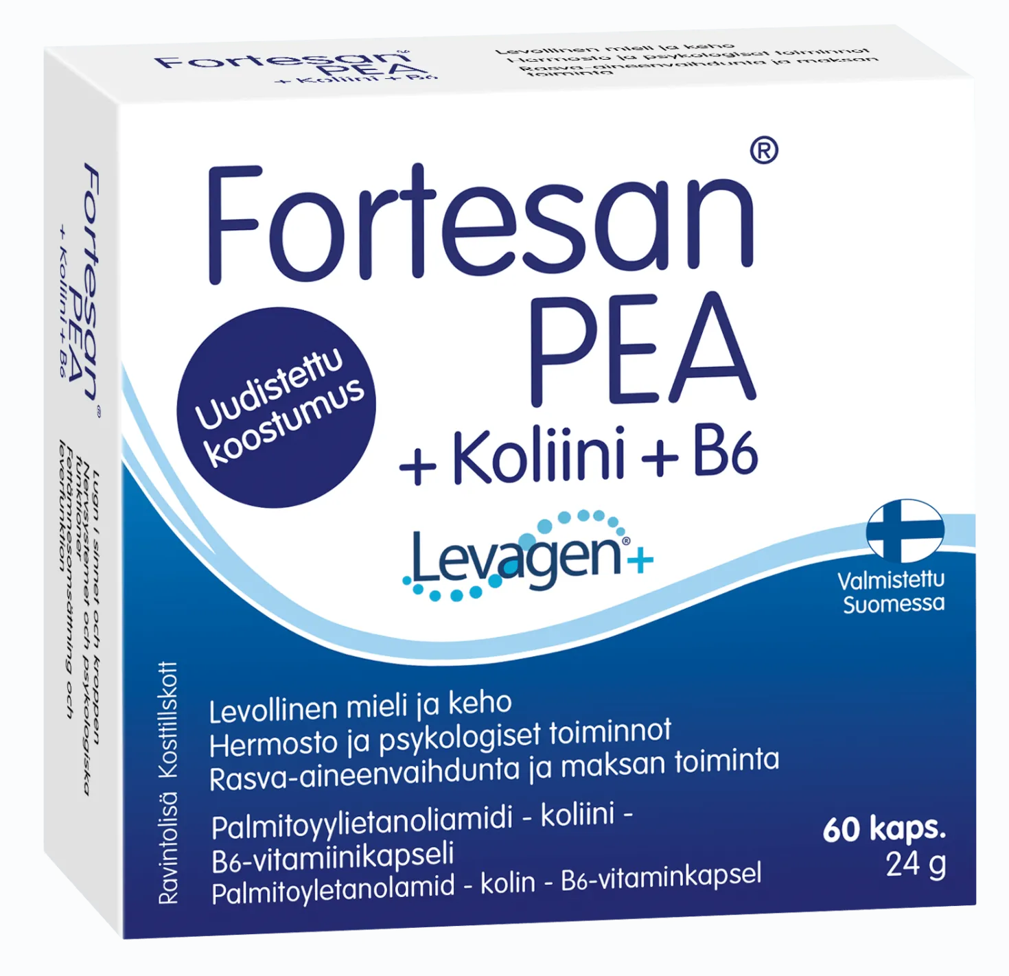 Fortesan PEA + Koliini + B6 60 kaps.