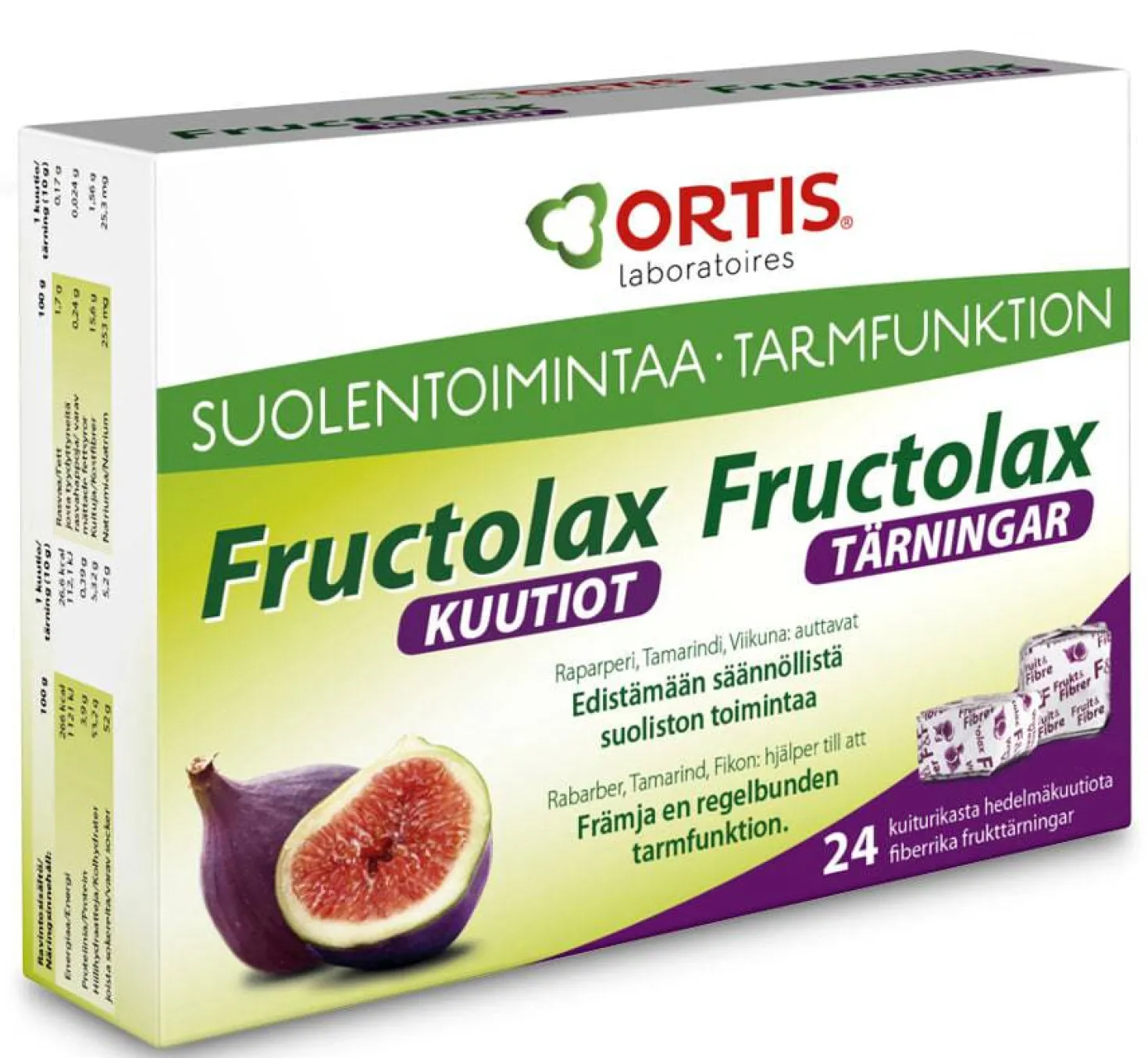 Fructolax - Helpotus Soft - Hedelmä- ja kuitutiiviste 24 kpl