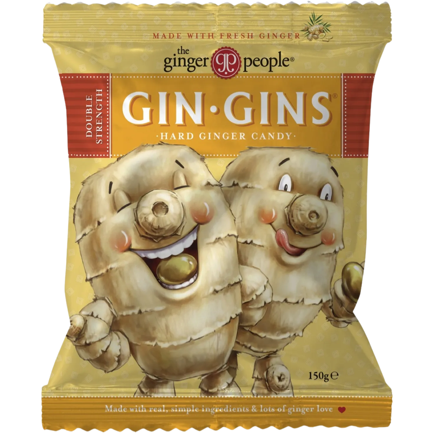 Gin Gins Hard Ginger Candy - Inkivääripastilli 150 g