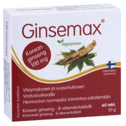 Ginsemax - Korean Ginseng B-vitamiinitabletti 60 tabl.