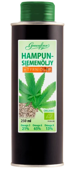 Greenfinn's Hampunsiemenöljy + Tyrniöljy 250 ml