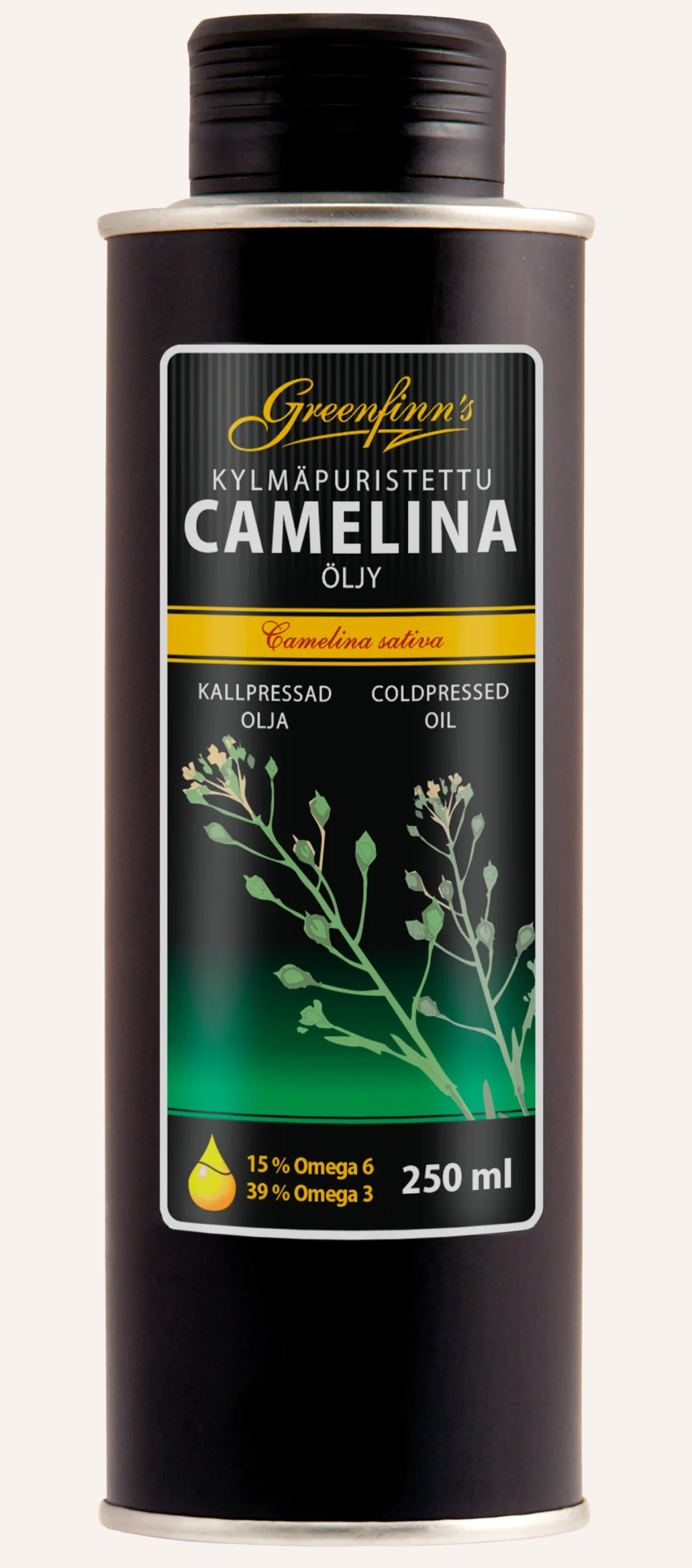 Greenfinn's Kylmäpuristettu Camelinaöljy 250 ml