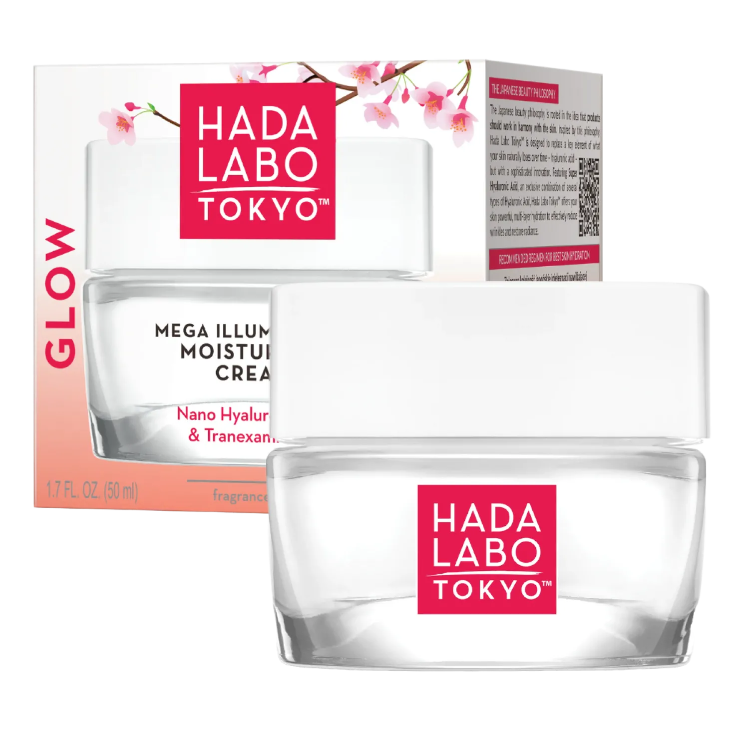 Hada Labo Tokyo GLOW Mega Illuminating Moisturizer Cream - Kasvovoide 50 ml