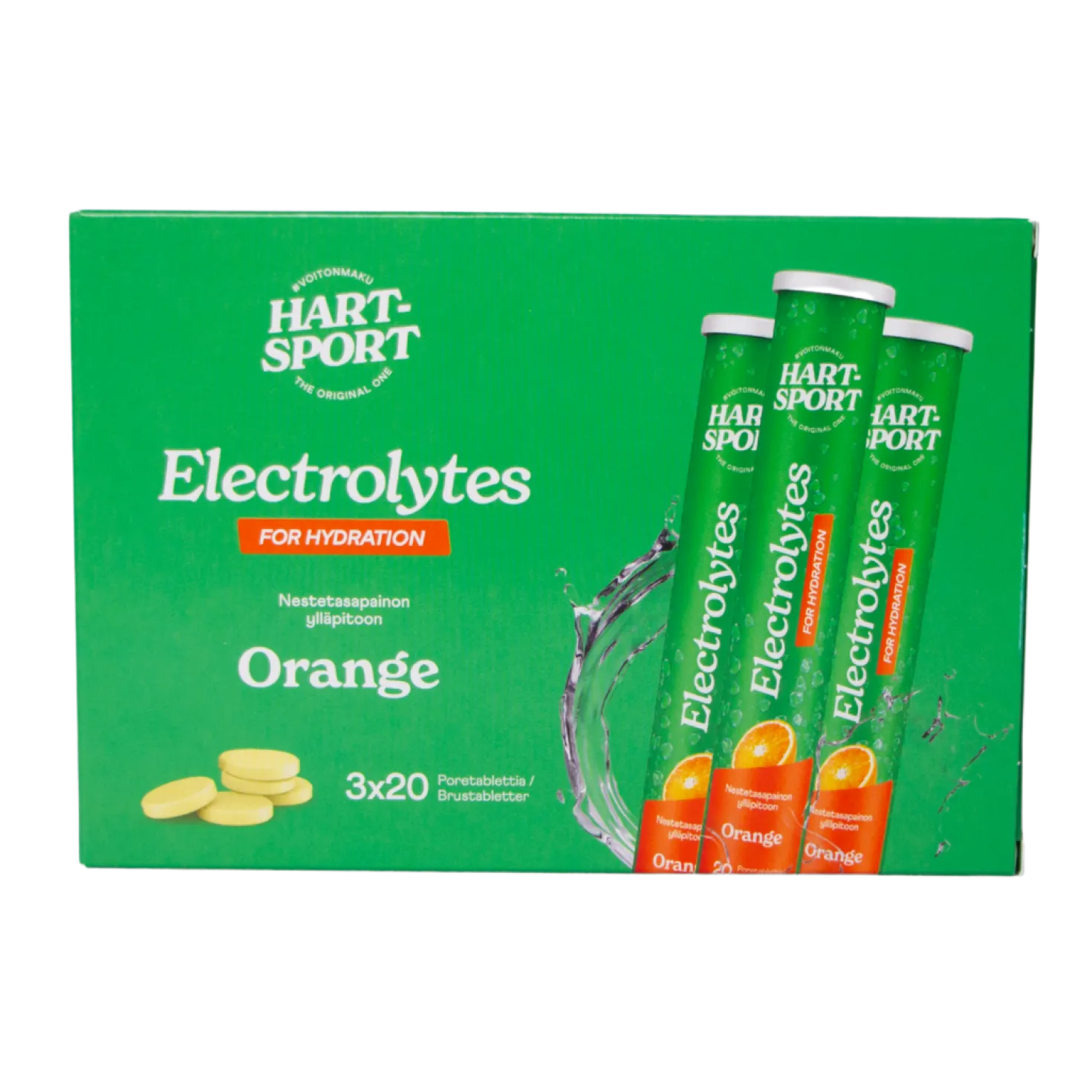 Hart-Sport Elektrolyytti Appelsiini 3 x 20 Poretabl. TUKKUPAKKAUS