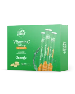 Hart-Sport Vitamin C 1000 mg - C-vitamiiniporetabletti Appelsiini 3 x 20 poretabl. TUKKUPAKKAUS