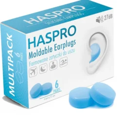 Haspro Moldable Earplugs - Silikonikorvatulpat 6 paria
