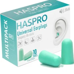 Haspro Universal Earplugs - Korvatulpat 10 paria