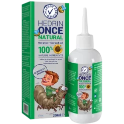 Hedrin Once Natural 200 ml - Luonnollinen ja tehokas hoito päätäitä ja niiden munia vastaan