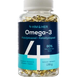 4HIM & 4HER Omega-3 Premium Fish Oil - Kalaöljykapseli 120 kaps.