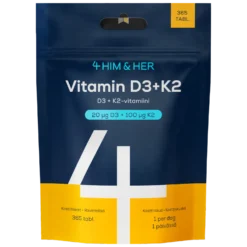 4 HIM & HER Vitamin D3 + K2 365 tabl.
