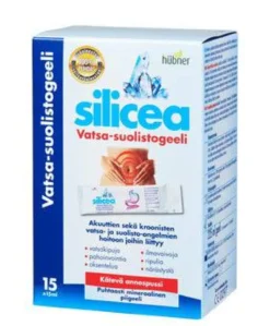 Hubner Silicea Vatsa-suolistogeeli annospussit 15 x 15 ml annospussia