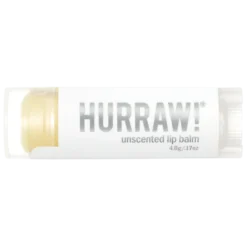 Hurraw! Unscented Lip Balm - Hajusteeton Huulivoide 4,8 g
