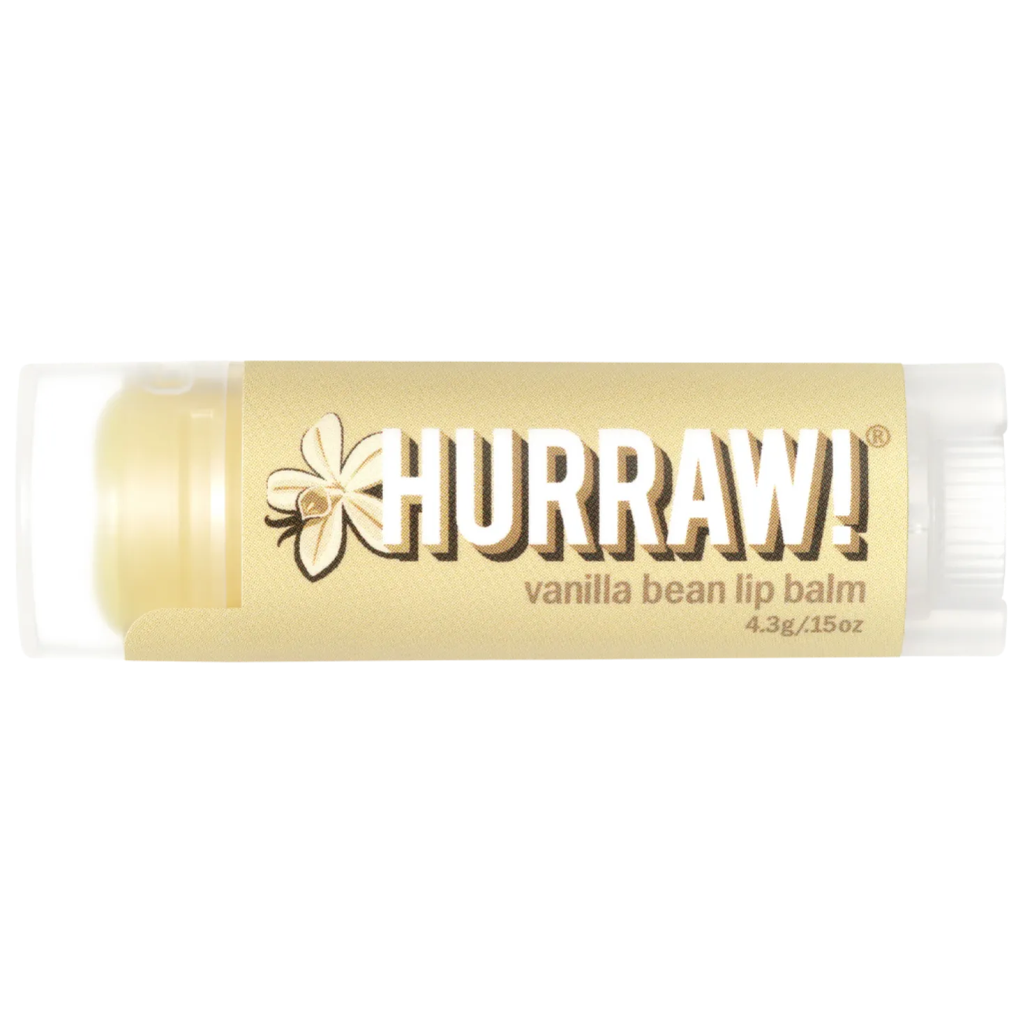 Hurraw! Vanilla Bean Lip Balm - Vanilja huulivoide 4,8 g